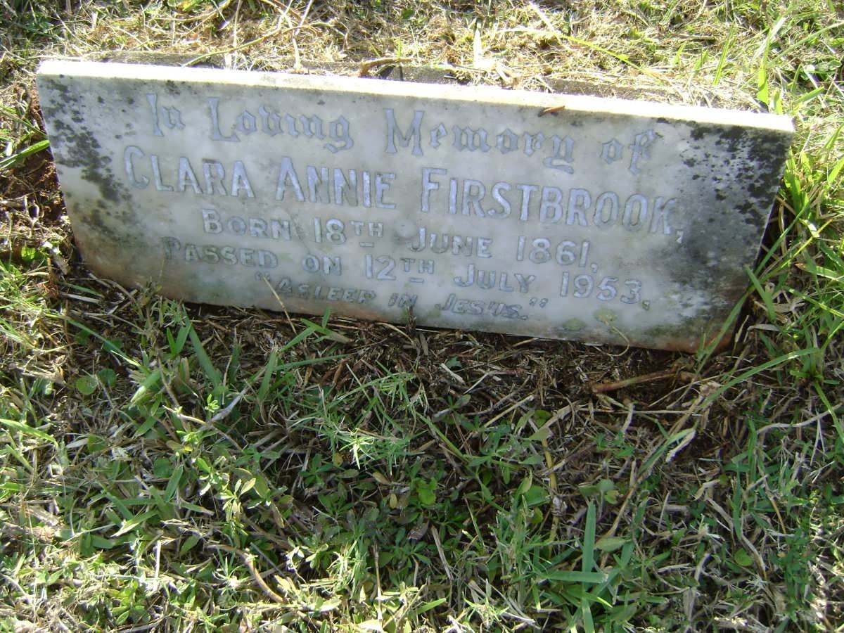 FIRSTBROOK Clara Annie 1861-1953