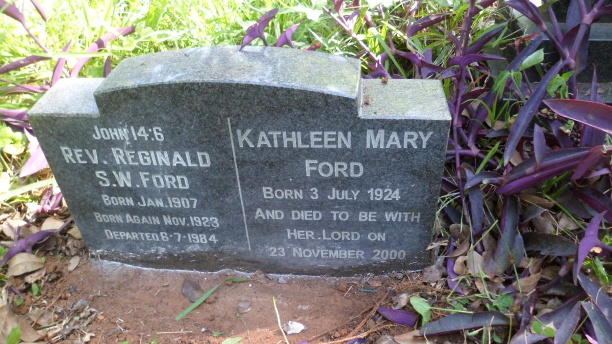 FORD Reginald S.W. 1907-1984 &amp; Kathleen Mary 1924-2000