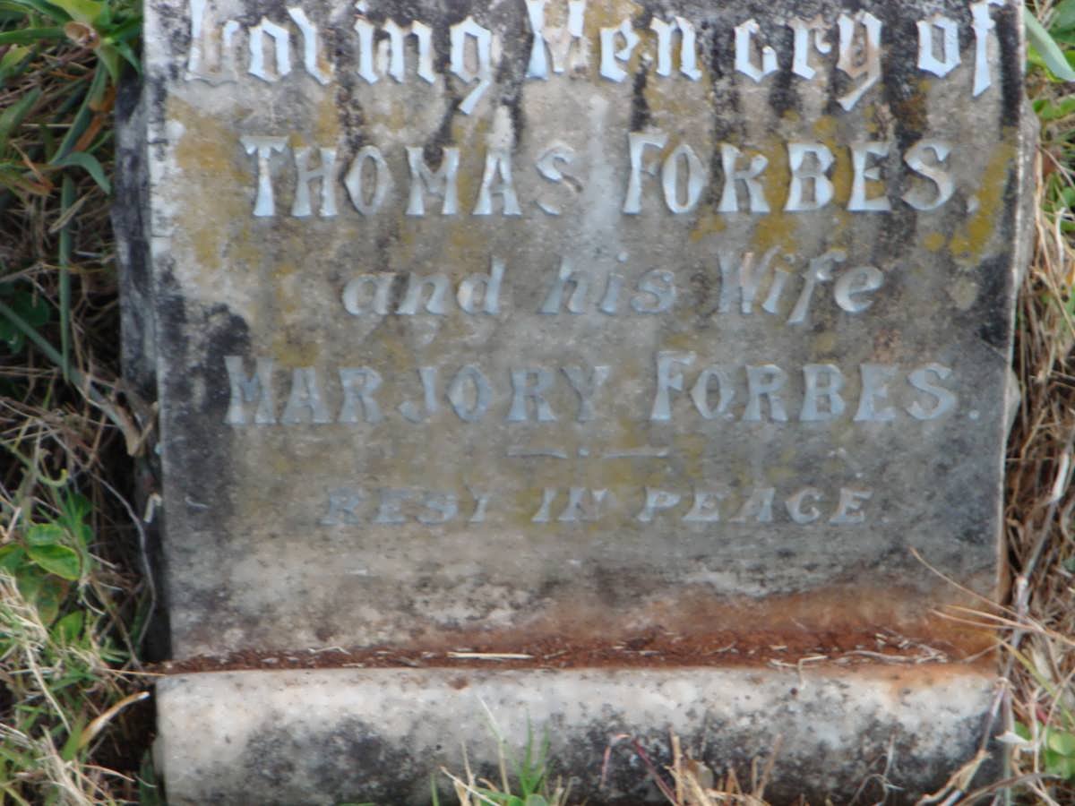 FORBES Thomas -1926 &amp; Marjory::FORBES Margaret Natlie -1926