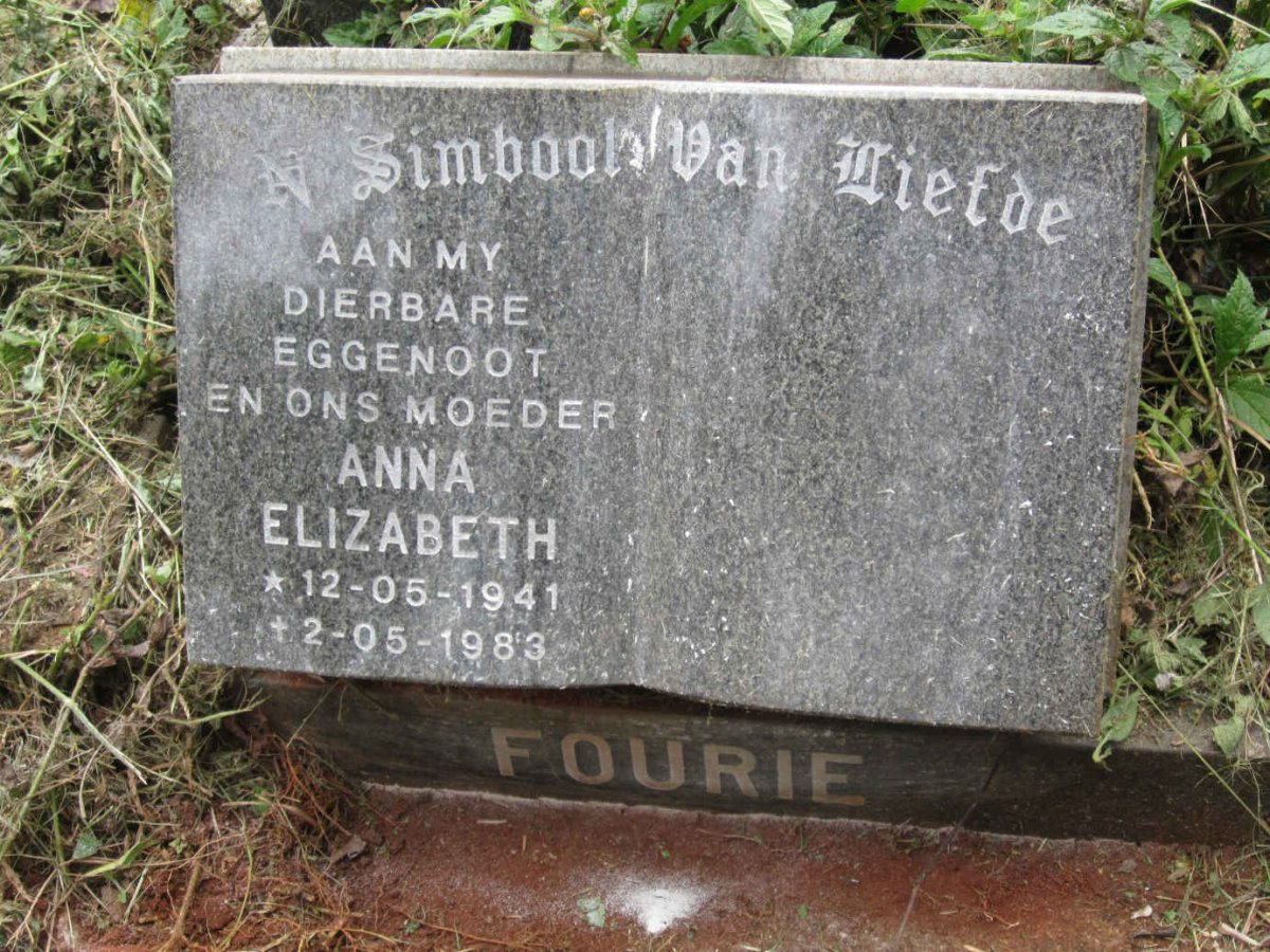 FOURIE Anna Elizabeth 1941-1983