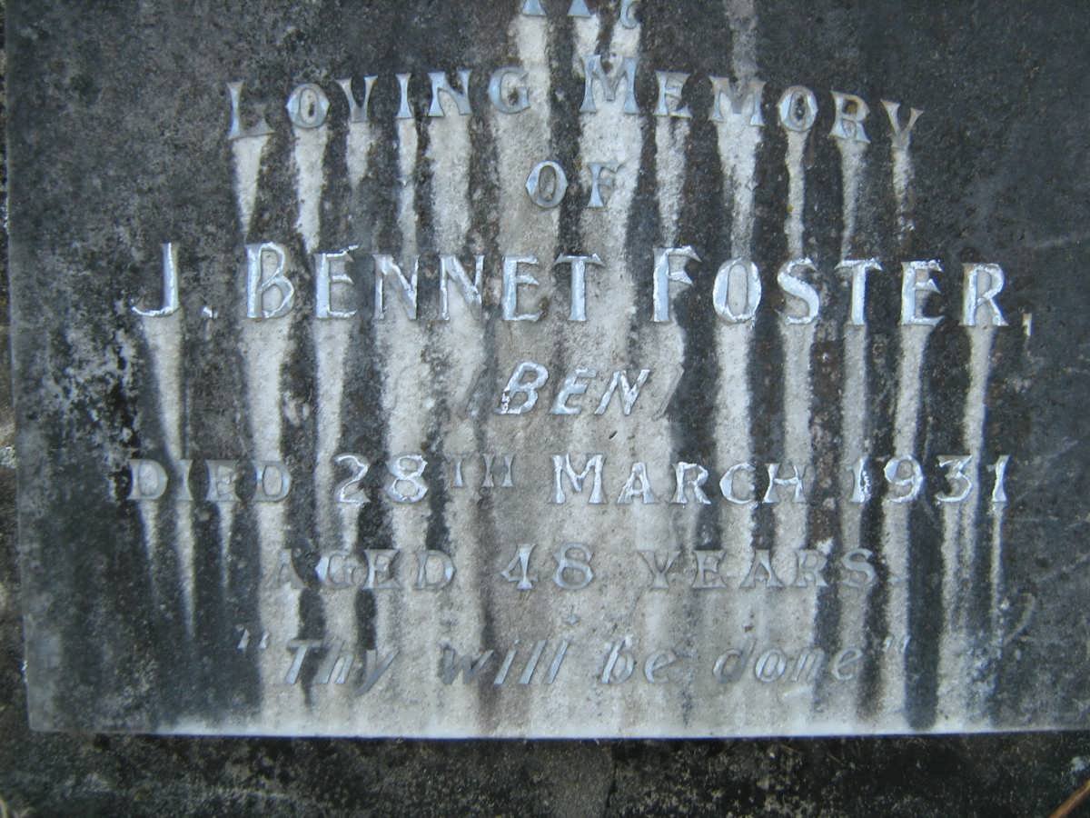 FOSTER J. Bennet -1931