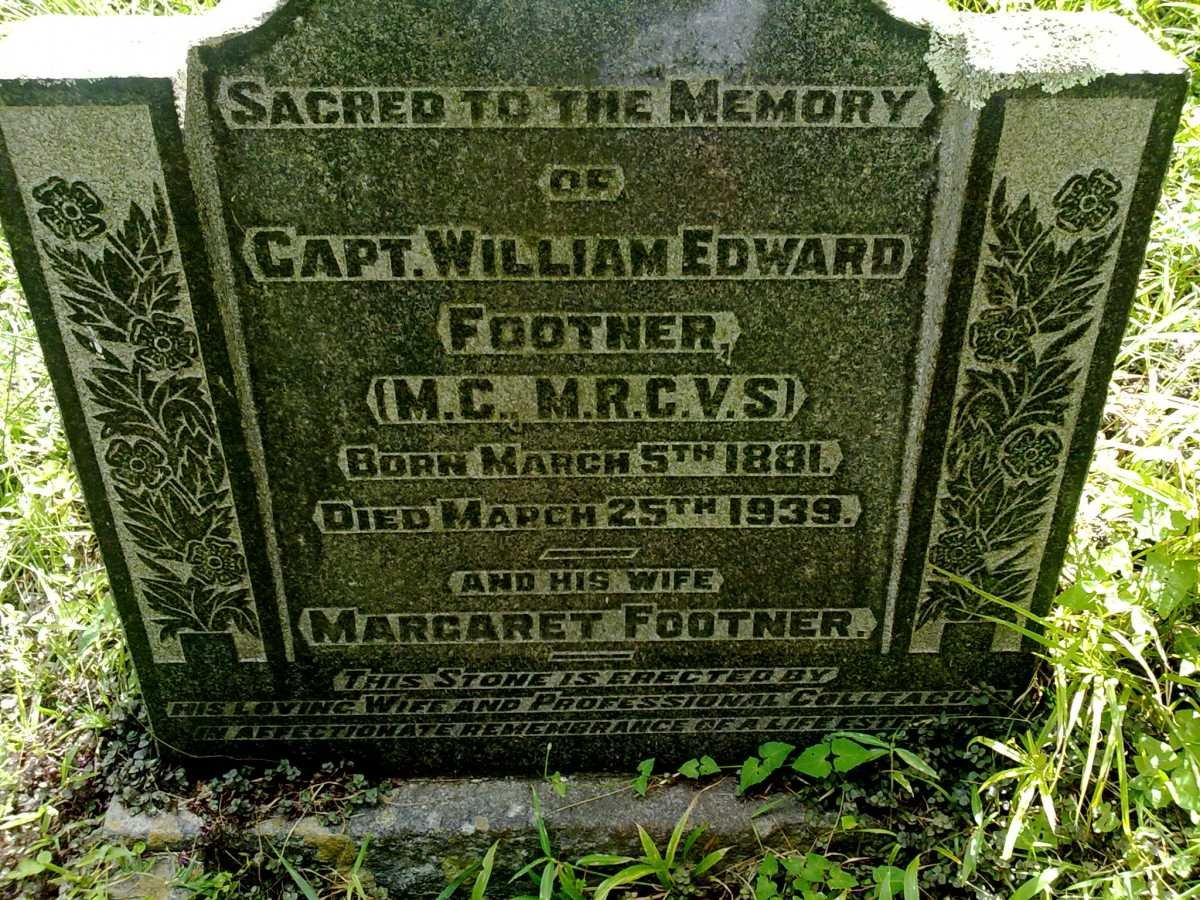 FOOTNER William Edward 1881-1939 &amp; Margaret -1949