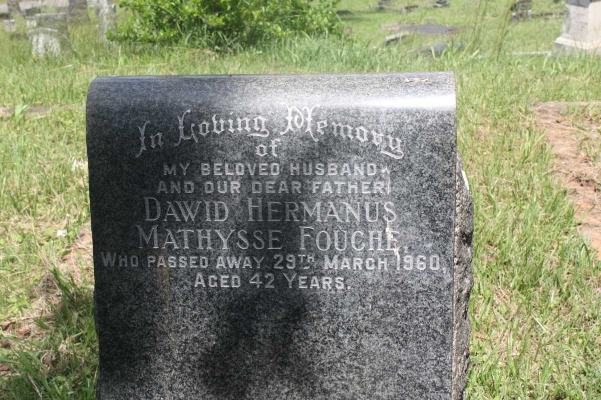 FOUCHE Dawid Hermanus Mathysse -1960