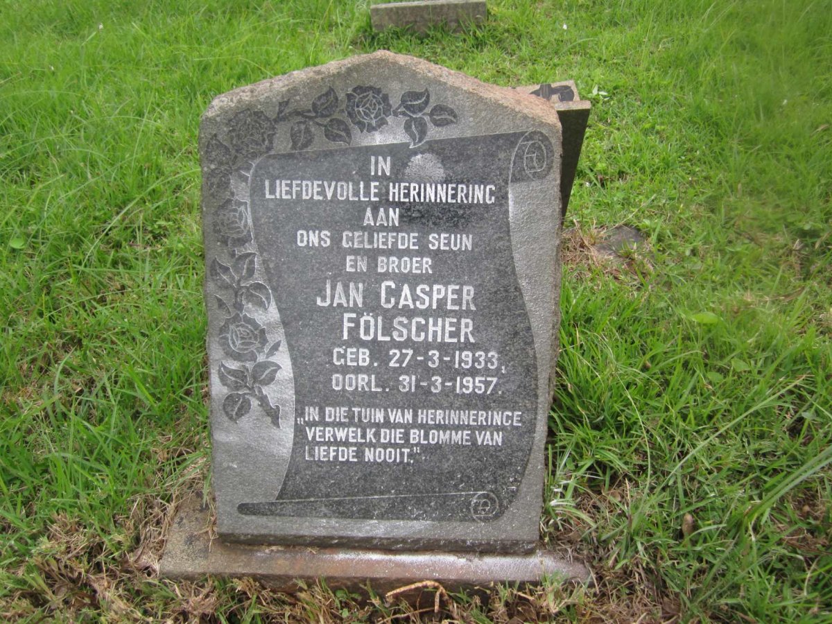 FÖLSCHER Jan Casper 1933-1957