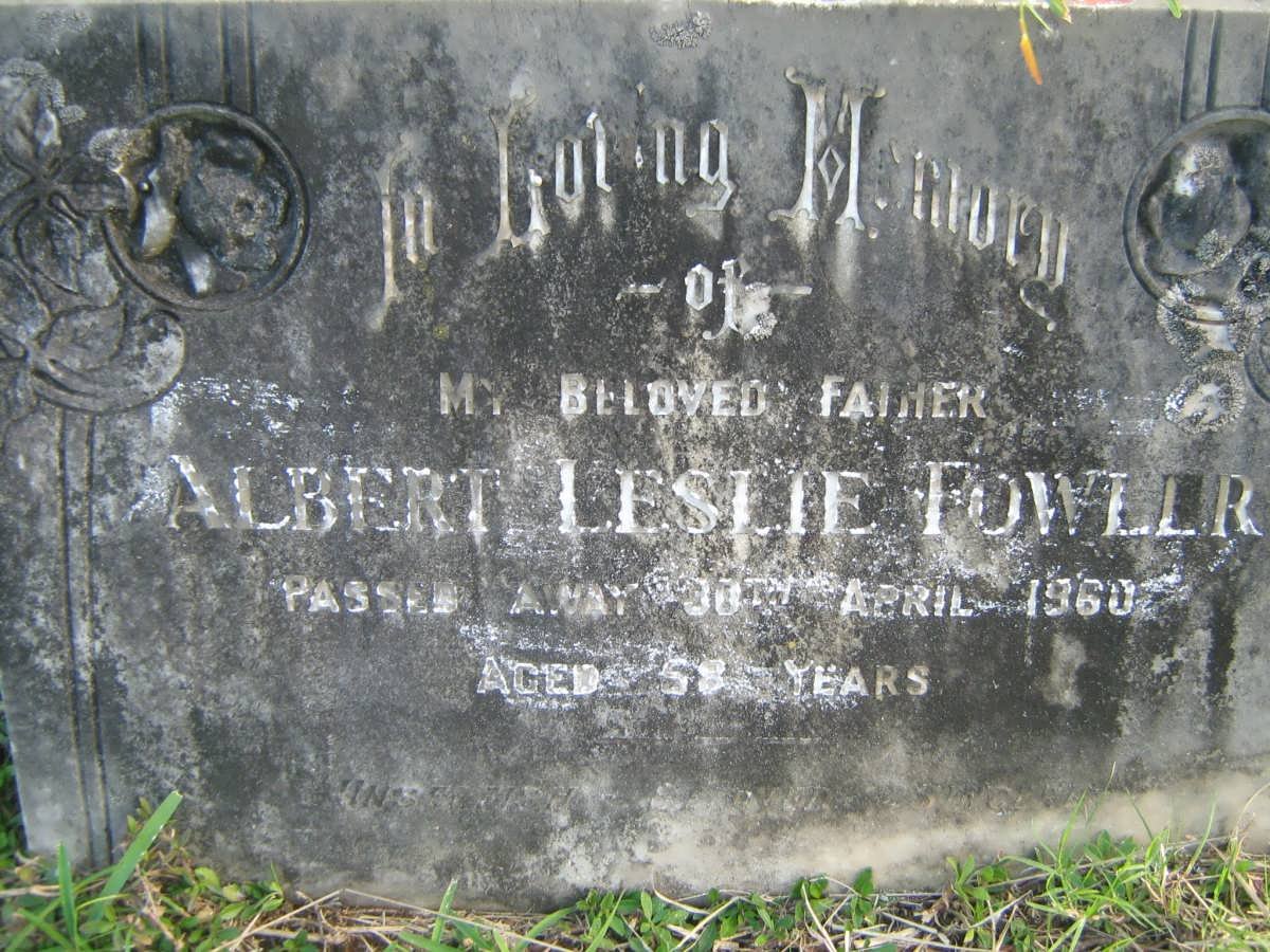 FOWLER Albert Leslie -1960