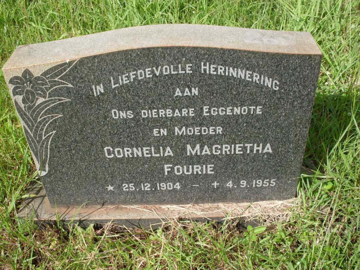 FOURIE Cornelia Magrietha 1904-1955