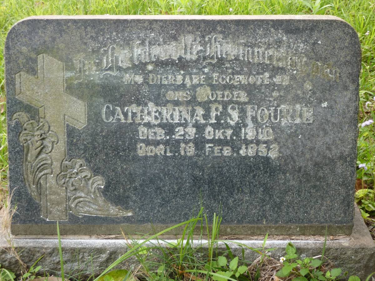 FOURIE Catherina F.S. 1910-1952
