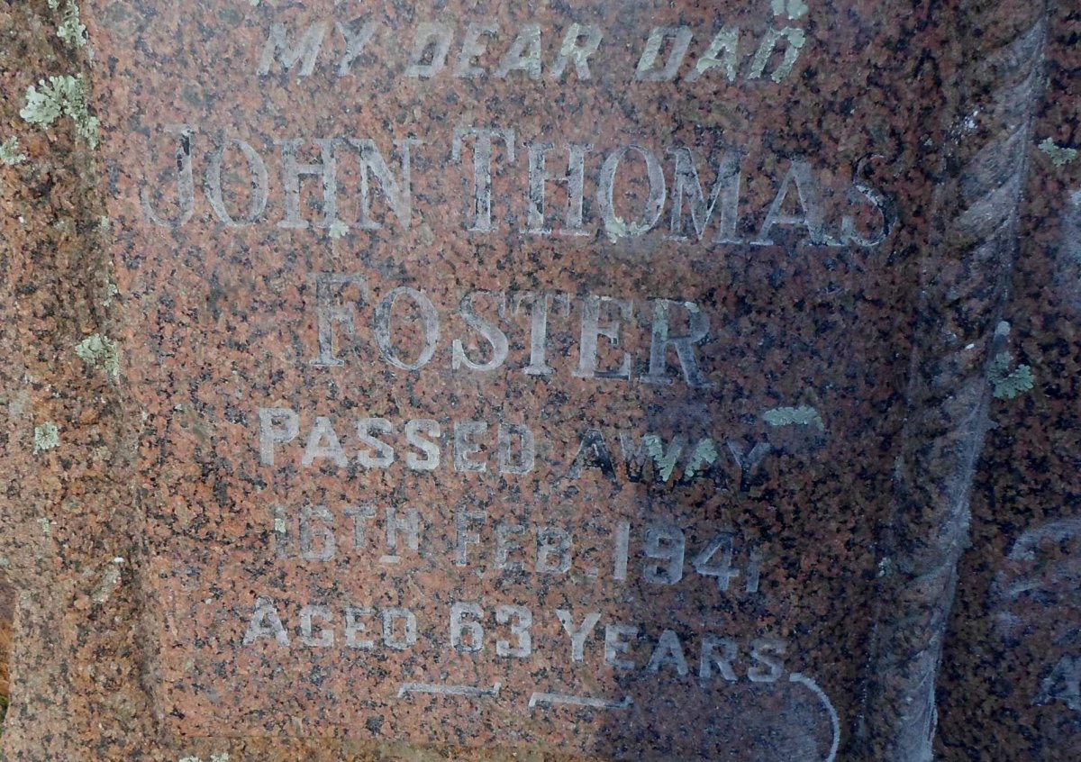 FOSTER John Thomas -1941