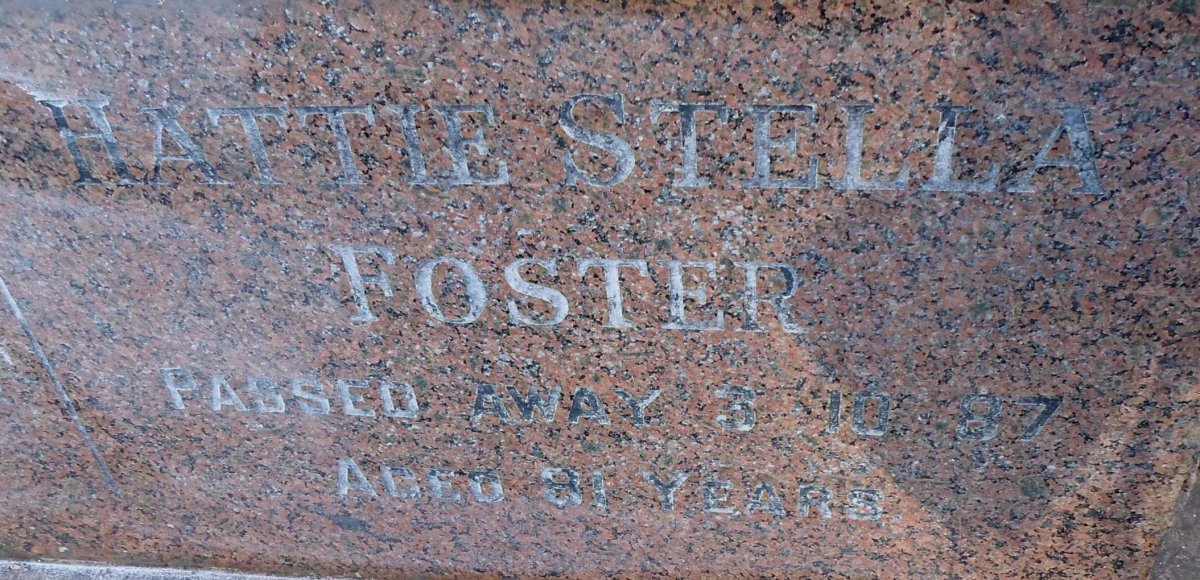 FOSTER Hattie Stella 1987