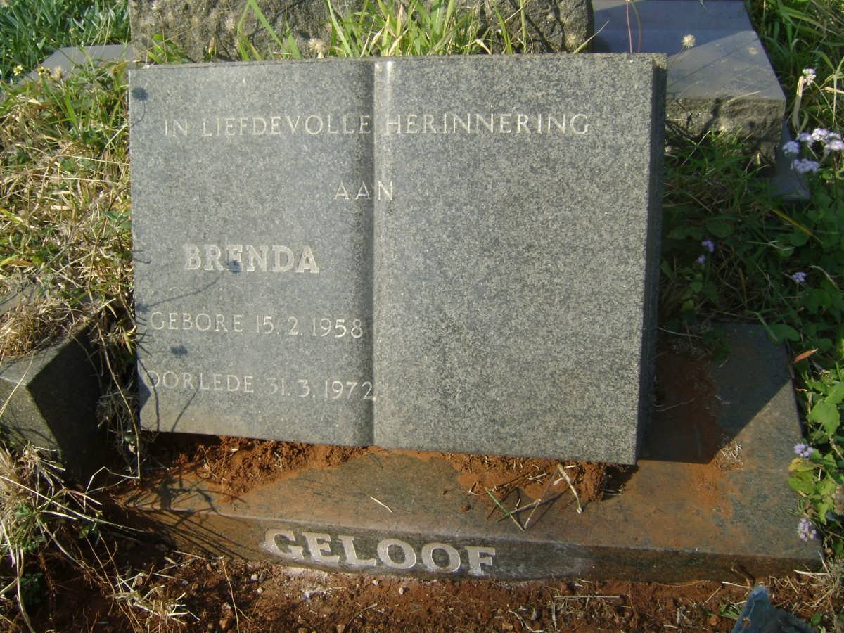 FOURIE Brenda 1958-1972