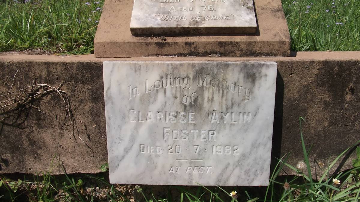 FOSTER Amelia Anne -1947 :: FOSTER Clarisse Aylin -1982