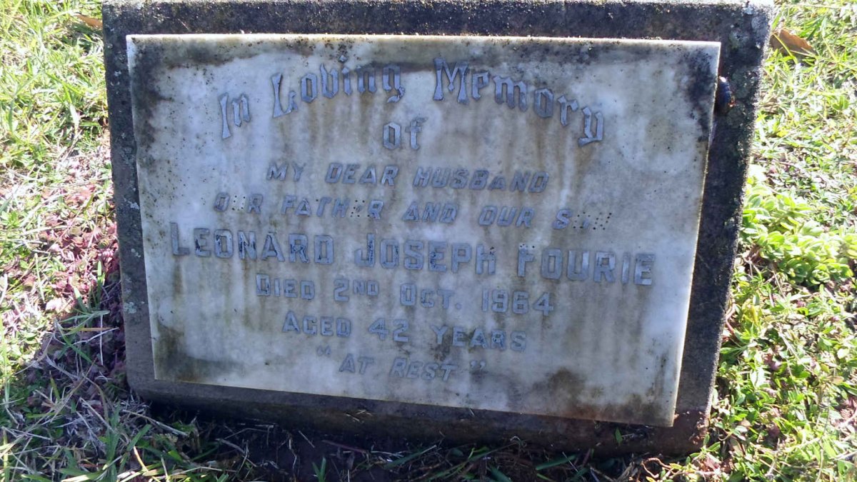 FOURIE Leonard Joseph  -1964