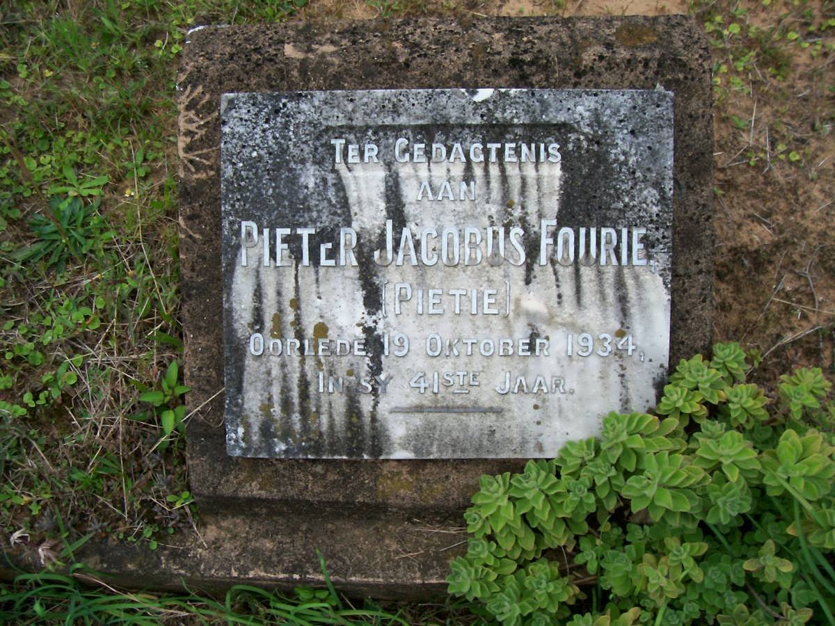 FOURIE Pieter Jacobus -1934