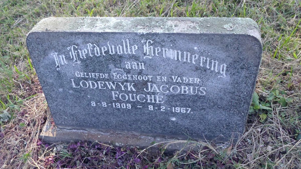 FOUCHE Lodewyk Jacobus 1909-1967
