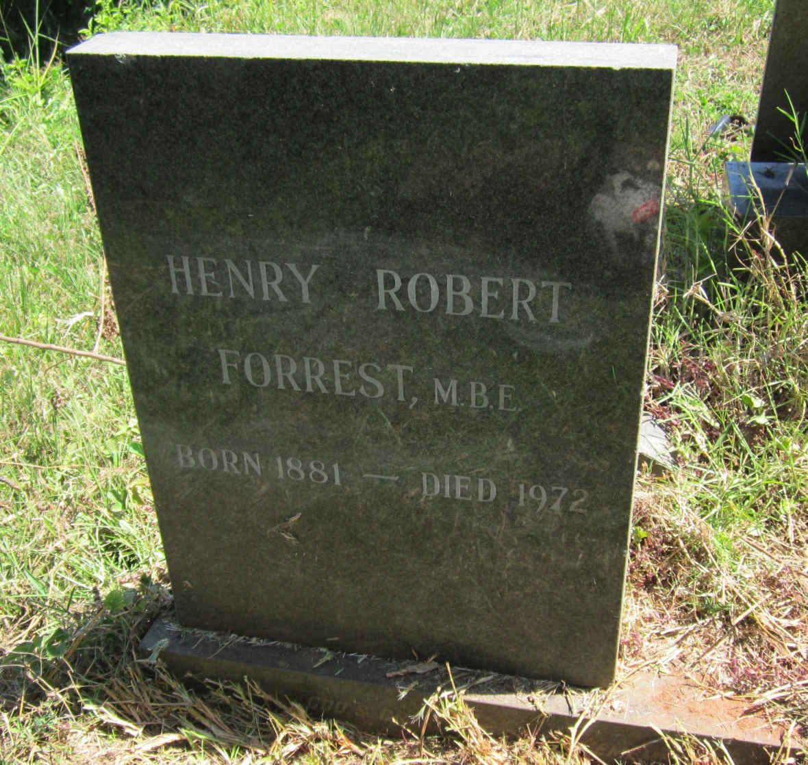 FORREST Henry Robert 1881-1972