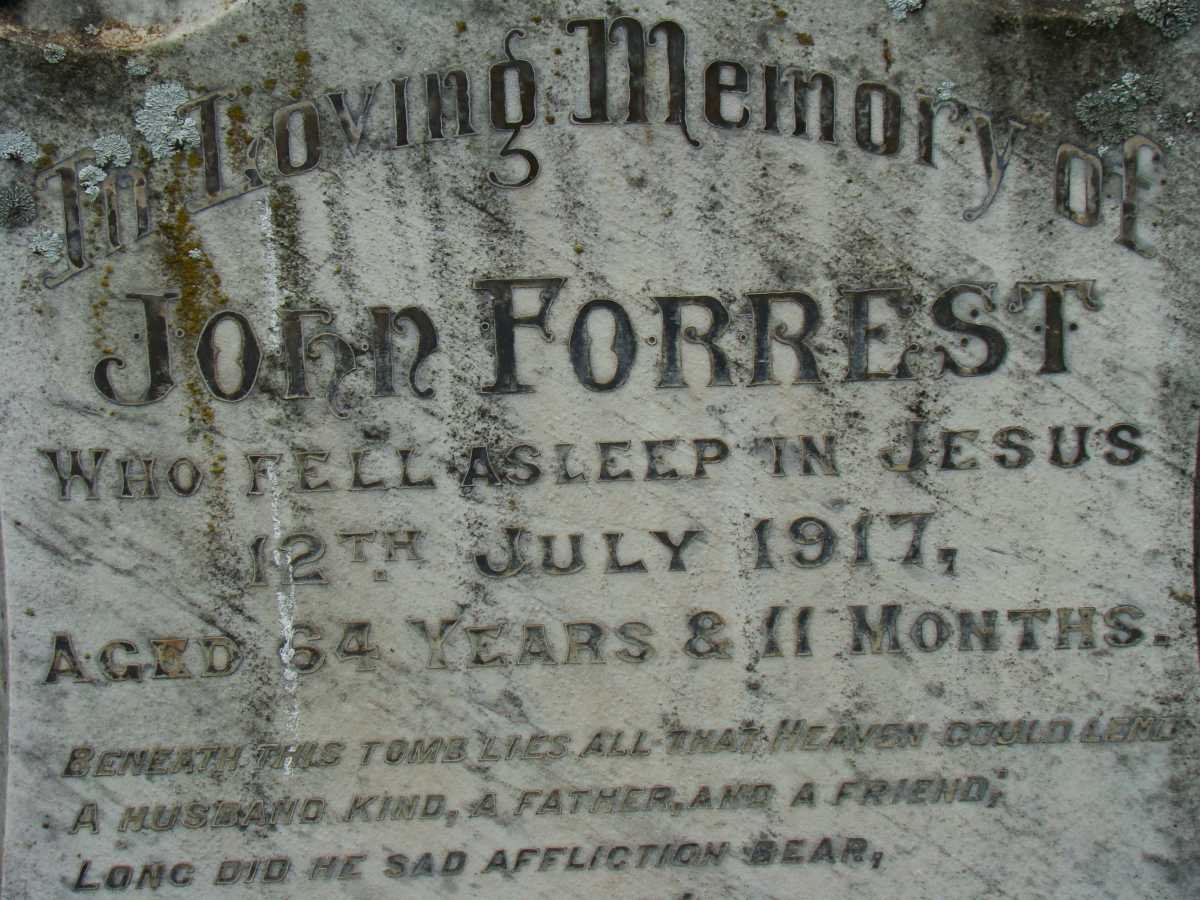 FORREST John -1917