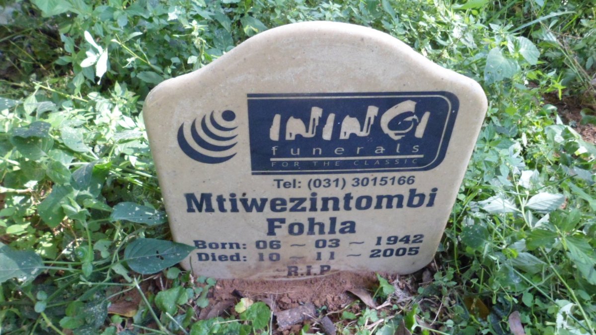 FOHLA Mtiwezintombi 1942-2005