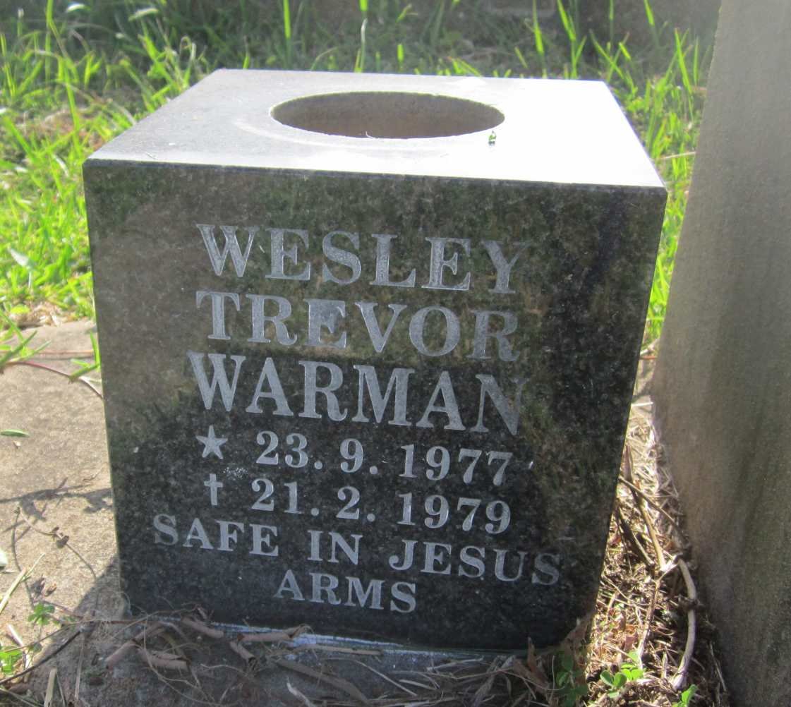 WARMAN Wesley Trevor 1977-1979