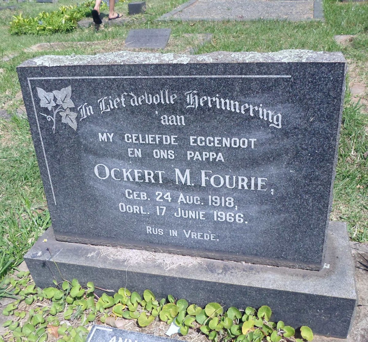 FOURIE Ockert M. 1918-1966
