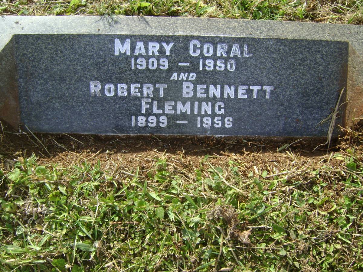 FLEMING Robert Bennett 1899-1956 &amp; Mary Coral 1909-1950