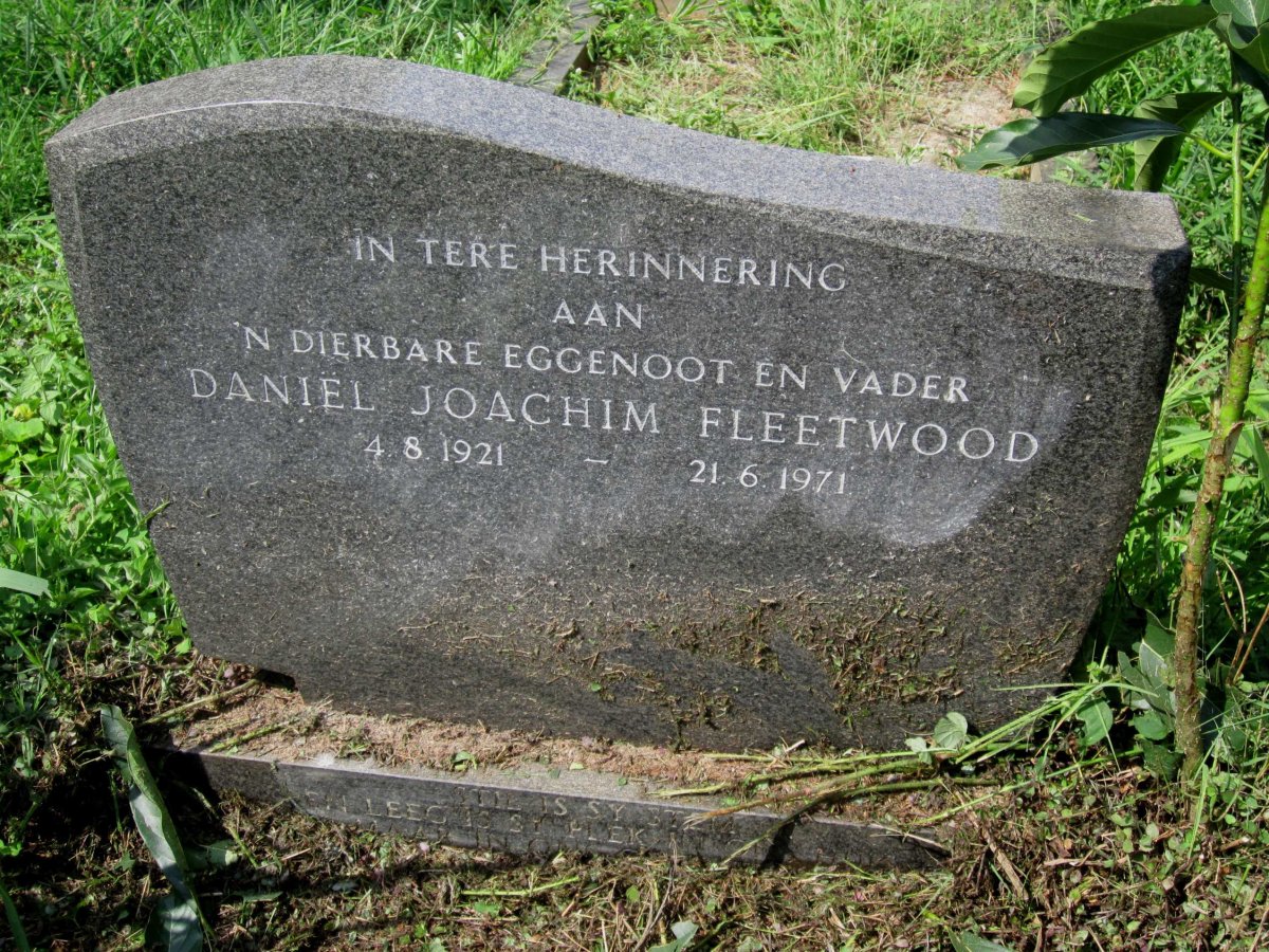 FLEETWOOD Daniel Joachim 1921-1971