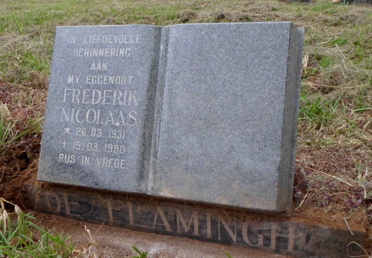 FLAMINGH Frederik Nicolaas, de 1931-1990