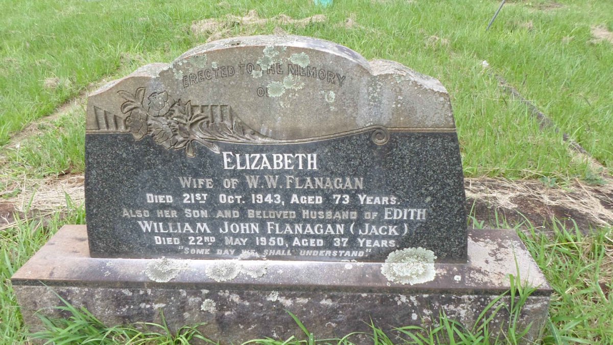 FLANAGAN Elizabeth -1943 :: FLANAGAN William John -1950