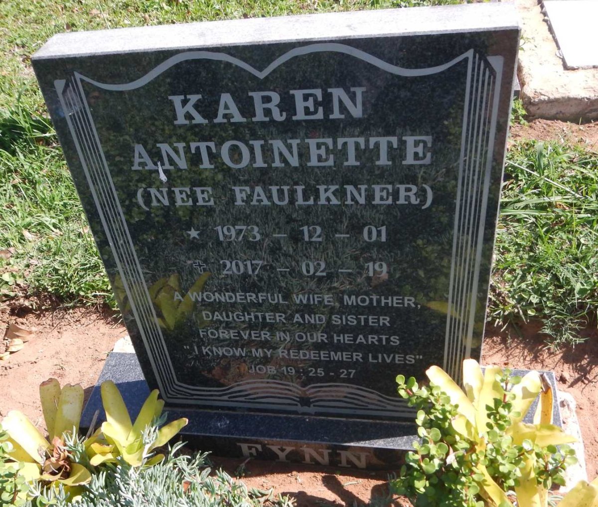 FYNN Karen Antoinette nee FAULKNER 1973-2017