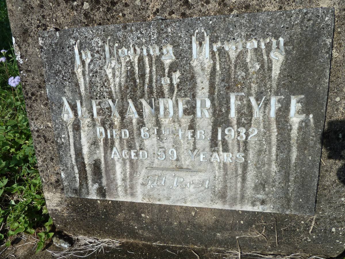 FYFE Alexander -1932