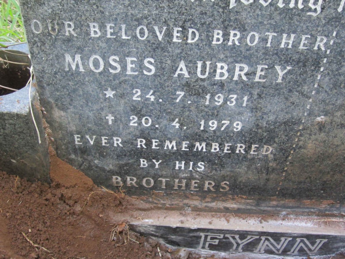 FYNN Moses Aubrey 1931-1979
