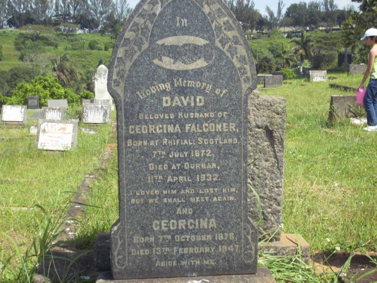FALCONER David 1872-1932 &amp; Georgina 1876-1947