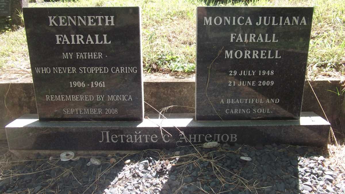 FAIRALL Kenneth 1906-1961 &amp; Monica Juliana MORRELL 1948-2009