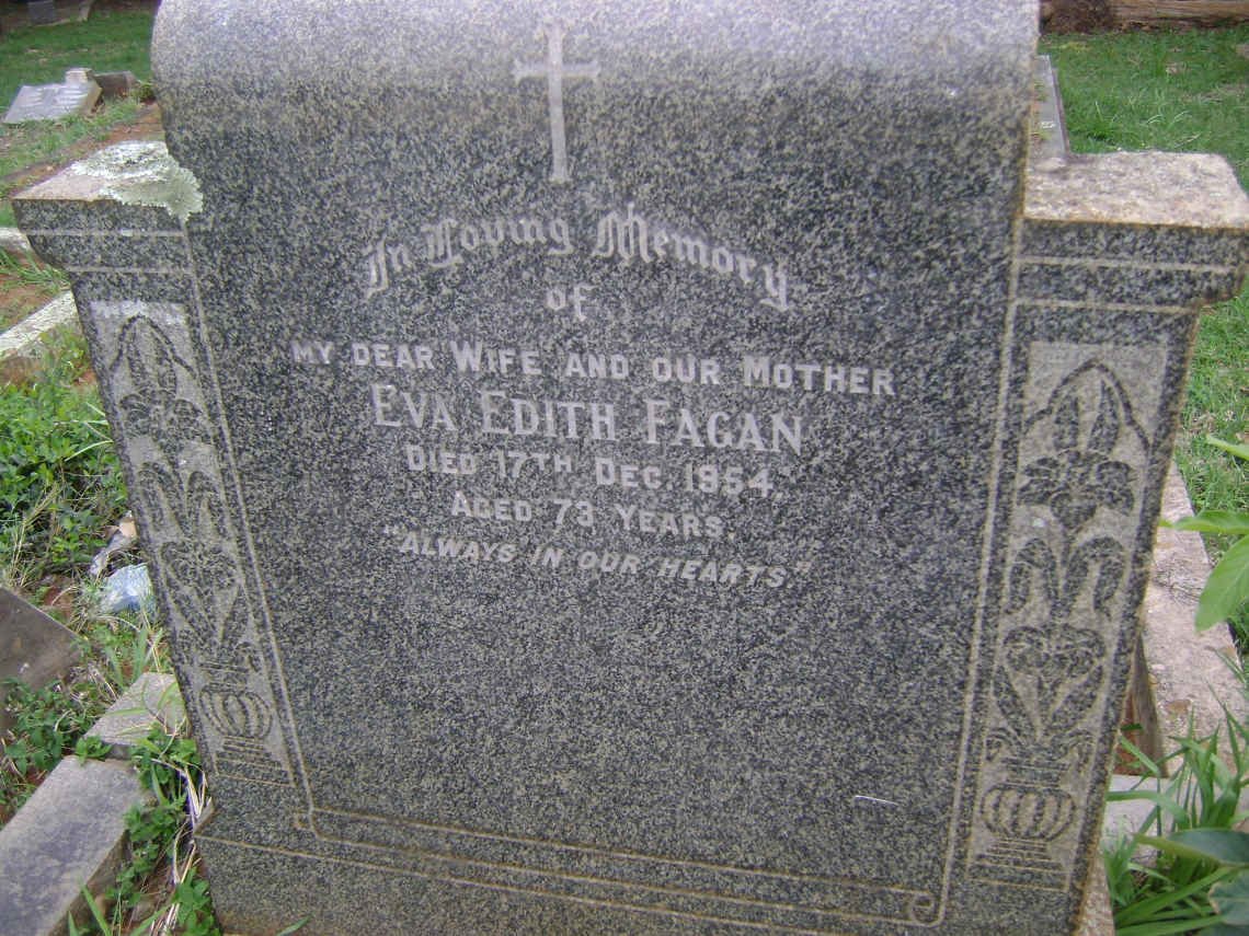 FAGAN Eva Edith -1954
