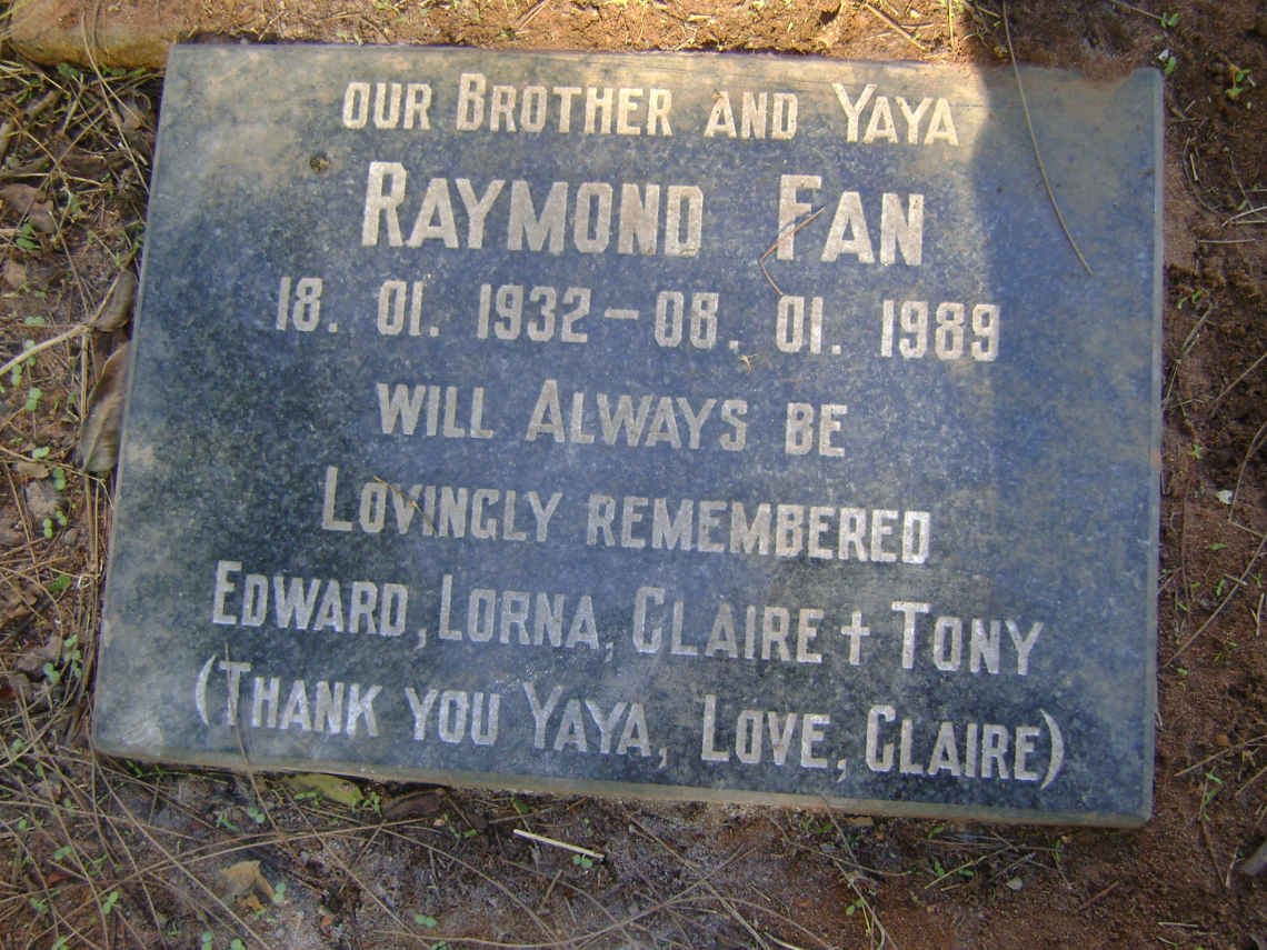 FAN Raymond 1932-1989