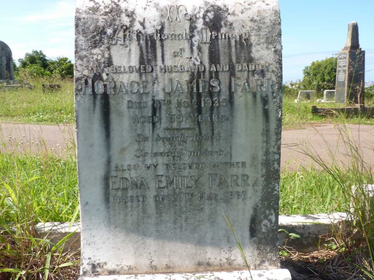 FARR Horace James -1935 &amp; Edna Emily -1966
