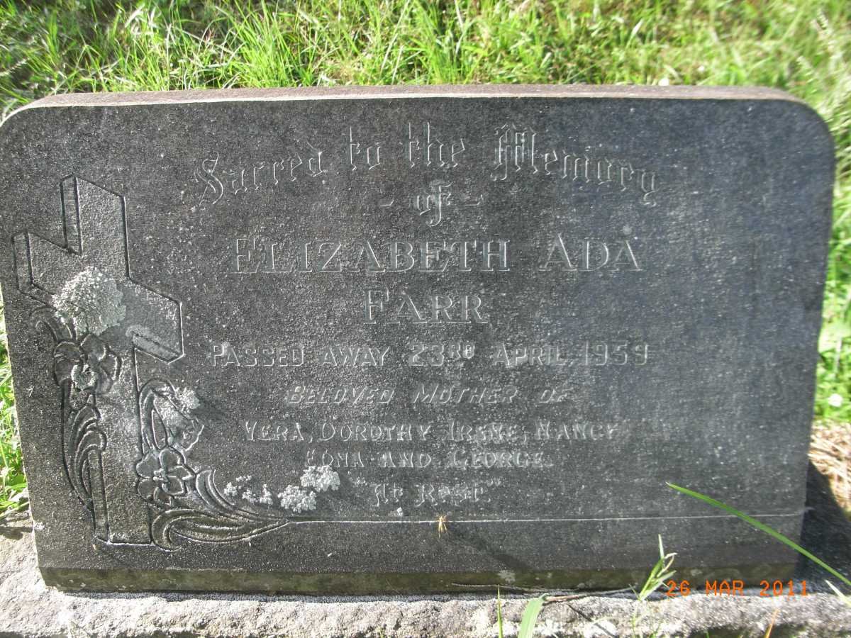 FARR Elizabeth Ada -1959