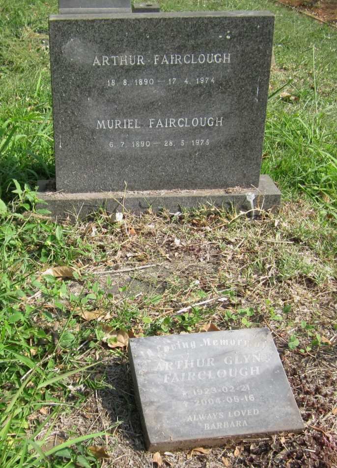 FAIRCLOUGH Arthur 1890-1974 &amp; Muriel 1890-1975 :: FAIRCLOUGH Arthur Glynn 1923-2004