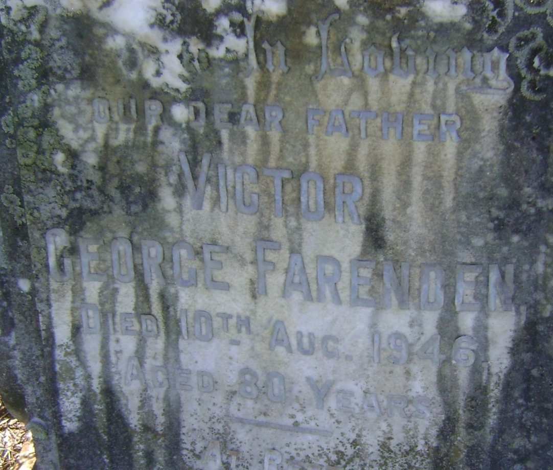 FARENDEN Victor George -1946