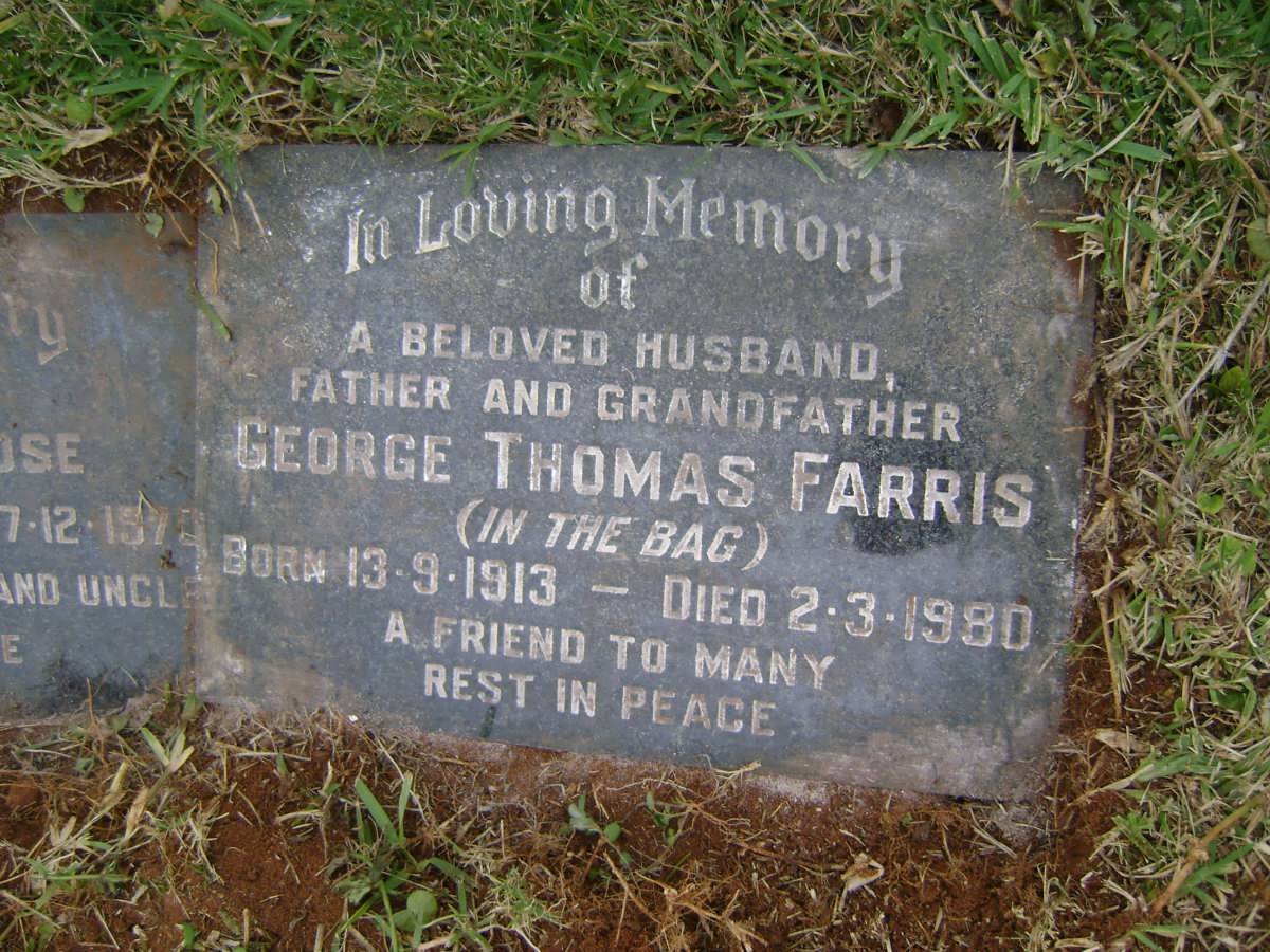 FARRIS George Thomas 1913-1980 :: PENROSE Ernest 1903-1970