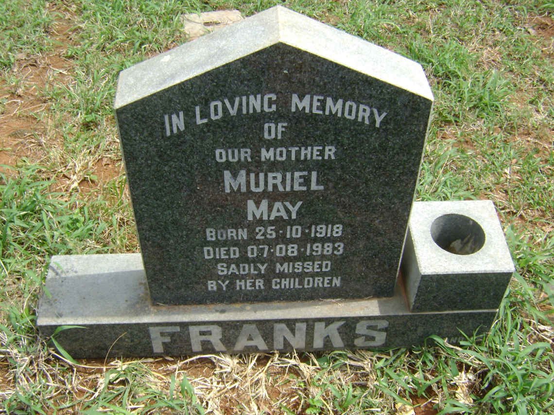 FRANKS Muriel May 1918-1983