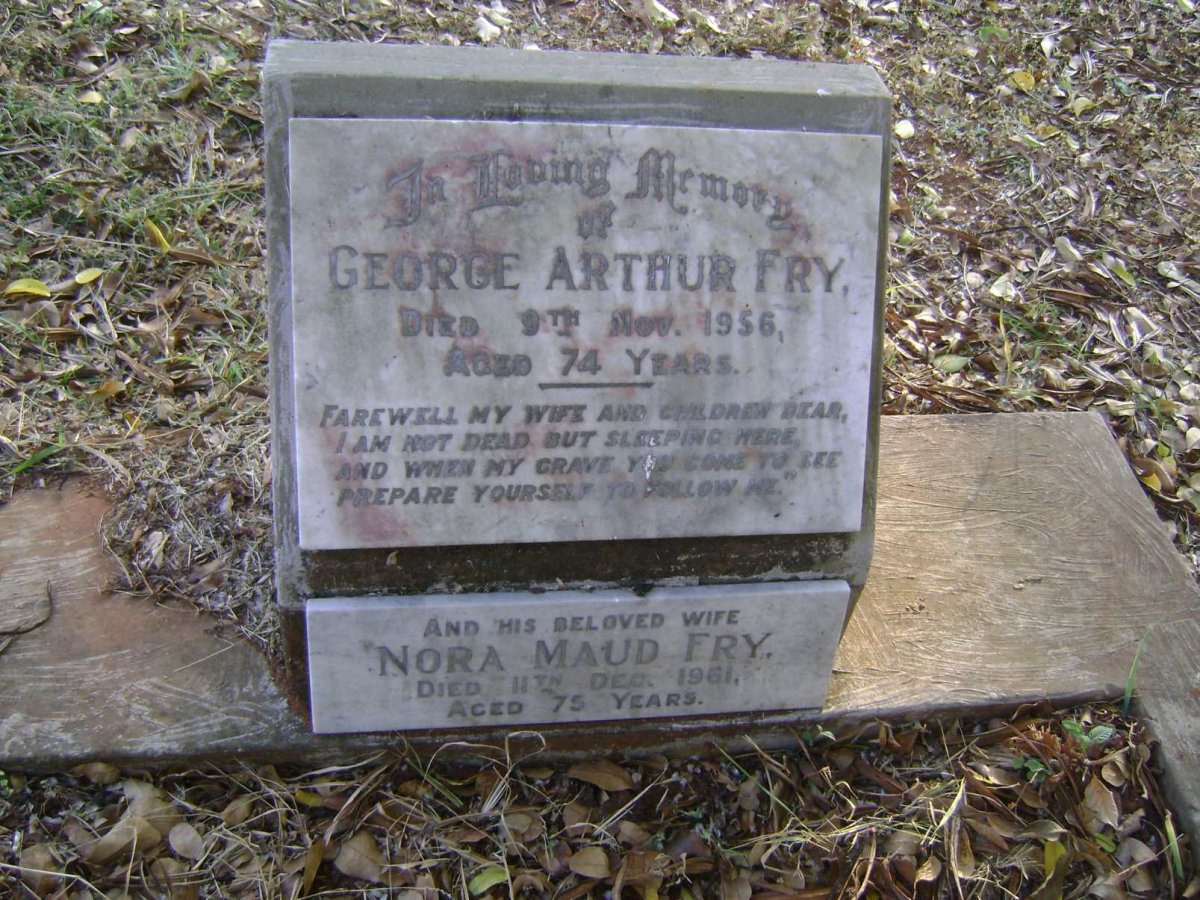 FRY George Arthur -1956 &amp; Nora Maud -1961