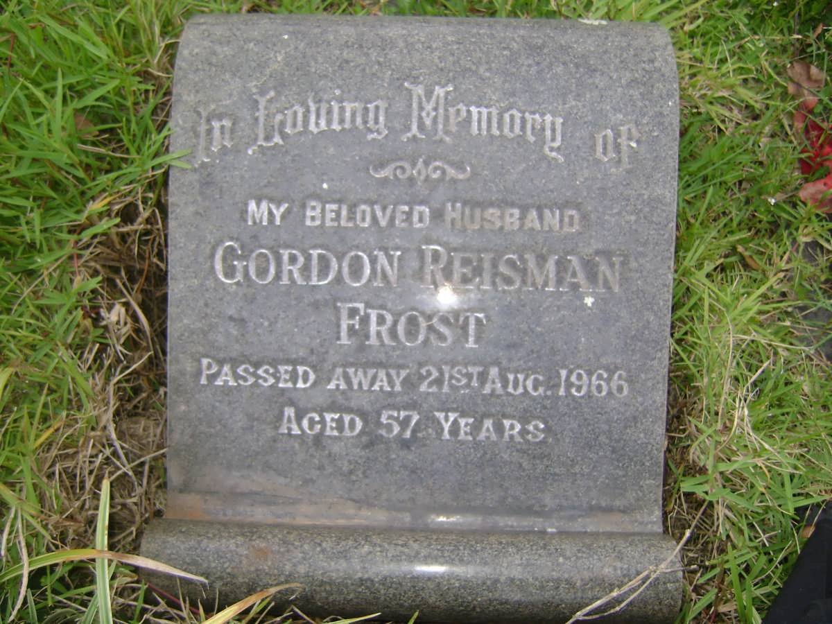 FROST Gordon Reisman -1966
