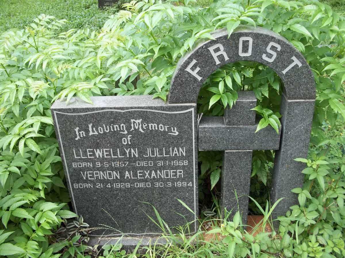 FROST Llewellyn Jullian 1957-1958 :: FROST Vernon Alexander 1929-1994
