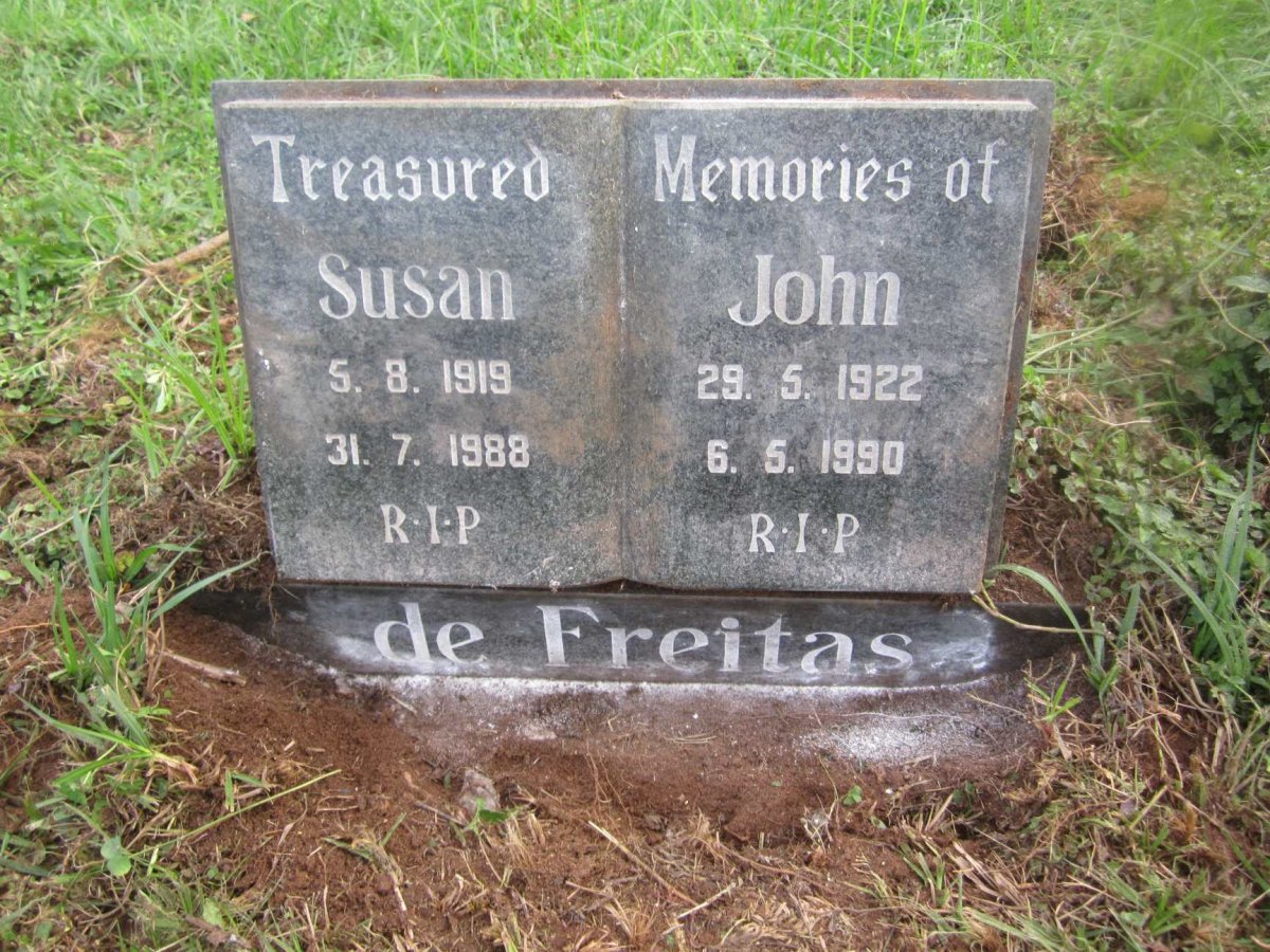 FREITAS John, de 1922-1990 &amp; Susan 1919-1988