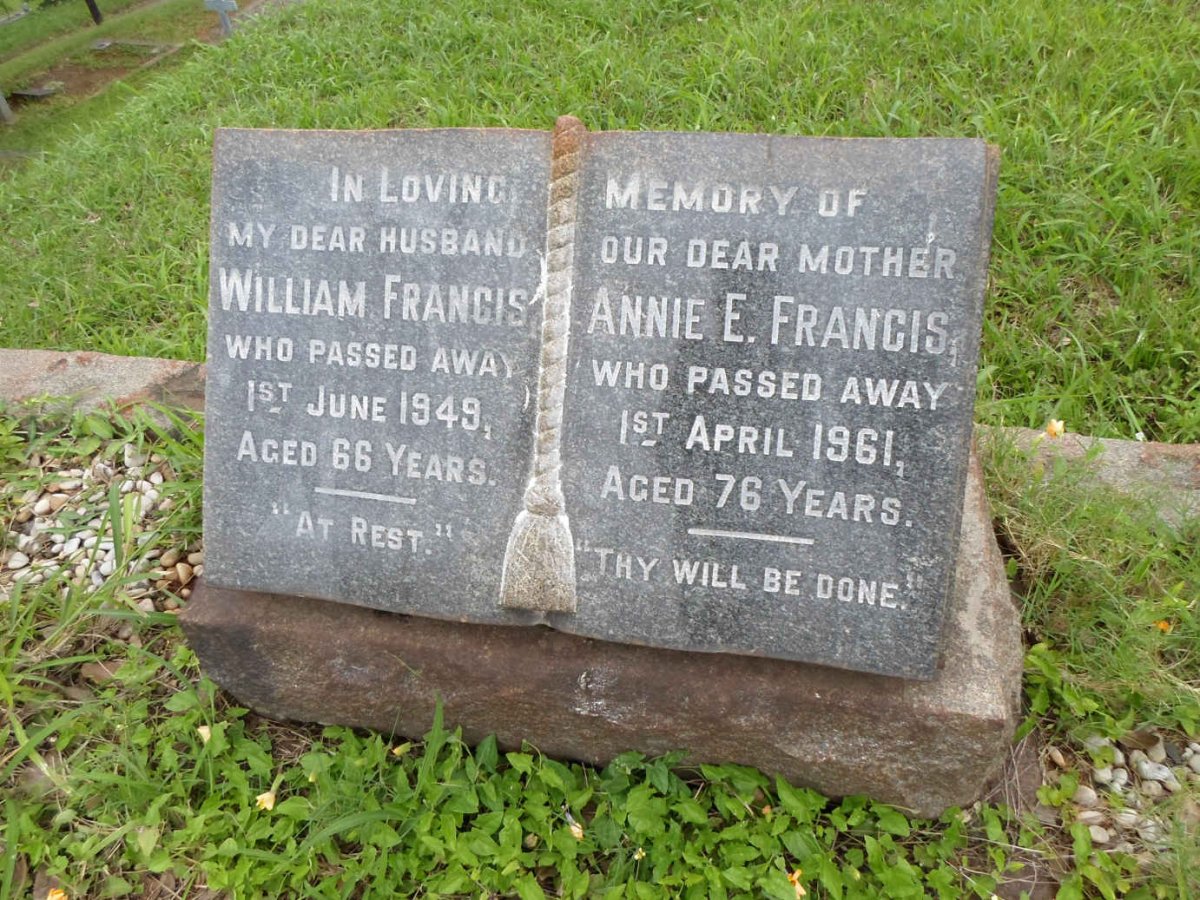 FRANCIS William -1949 &amp; Annie E. -1961