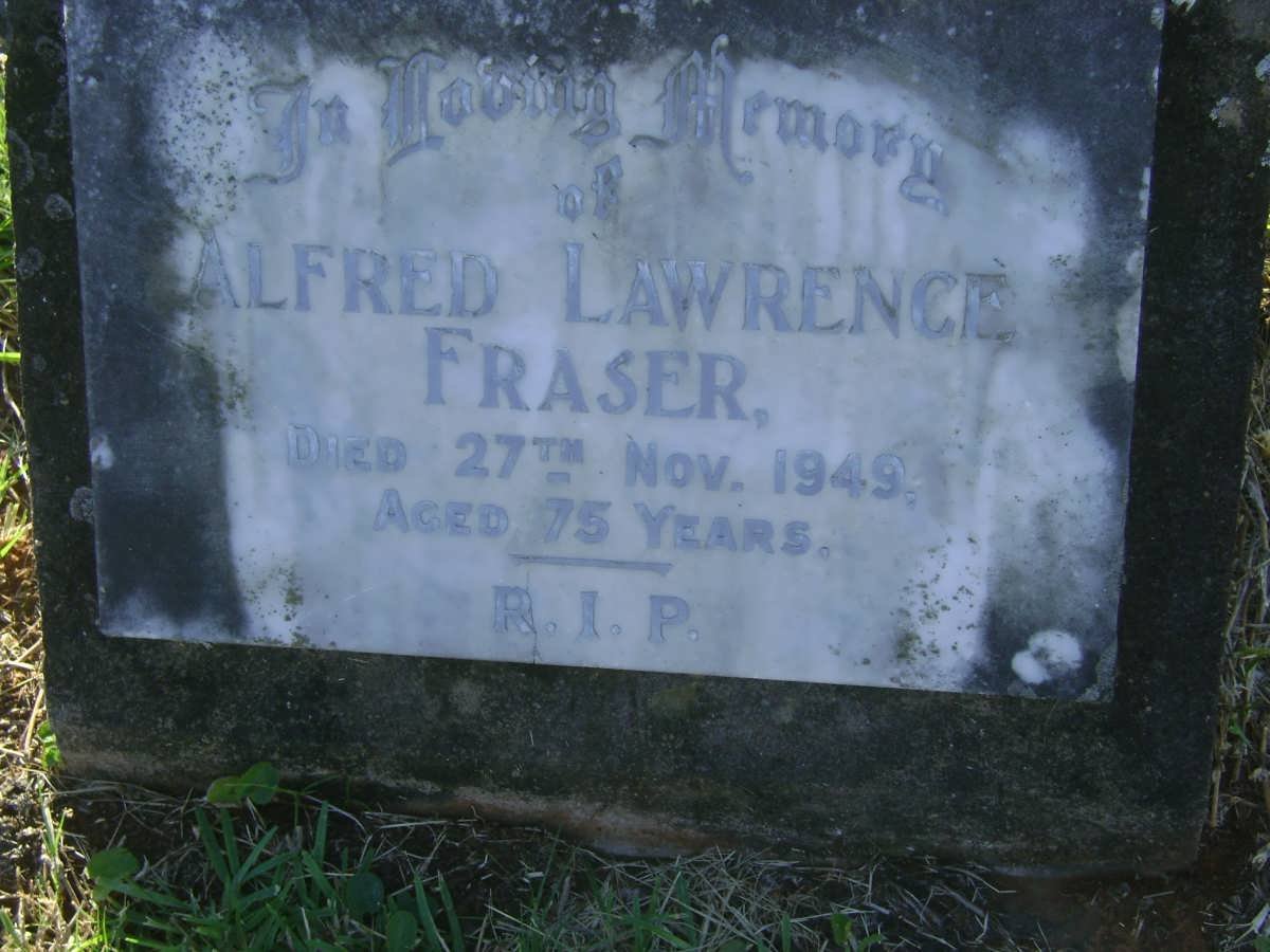 FRASER Alfred Lawrence -1949