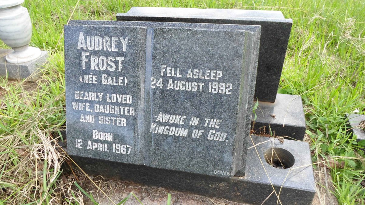 FROST Audrey nee GALE 1967-1992