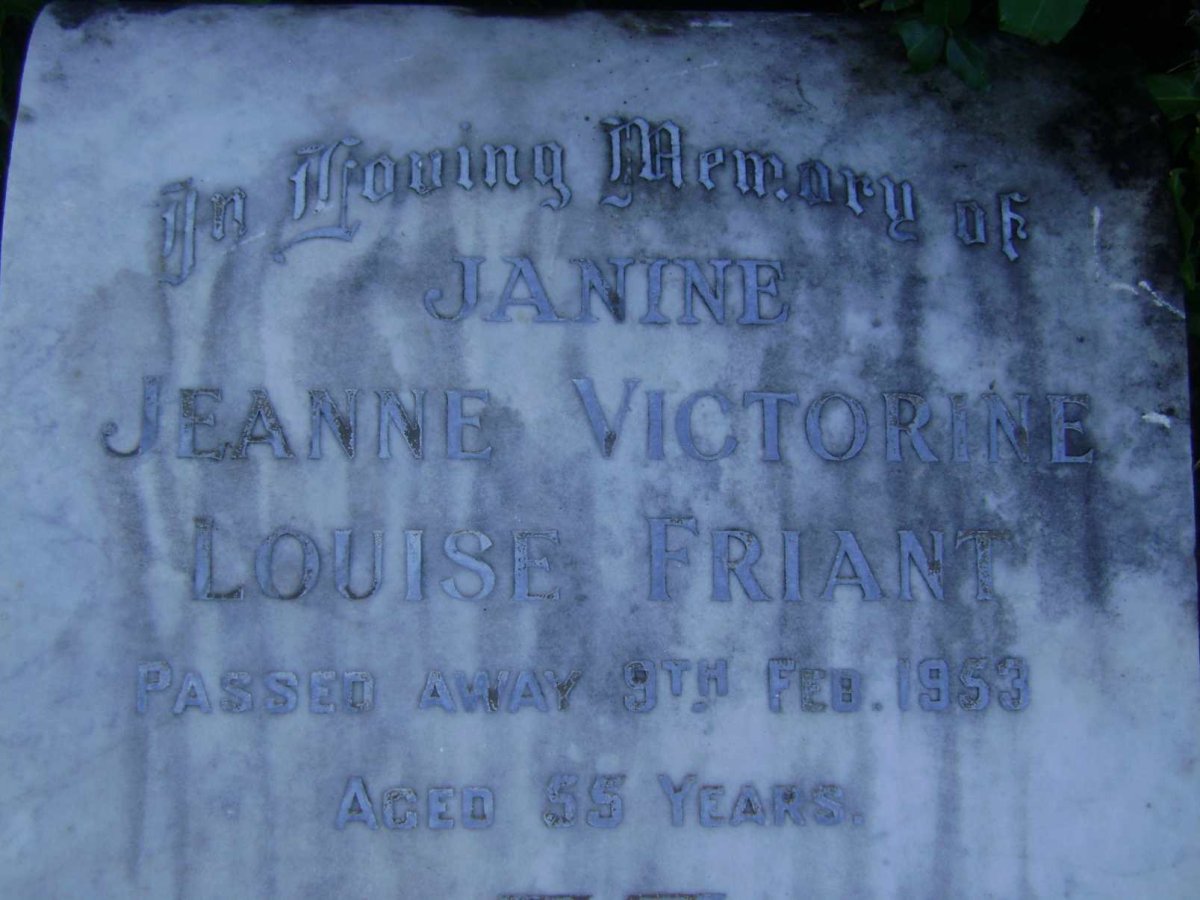 FRIANT Jeanne Victorine Louise -1953