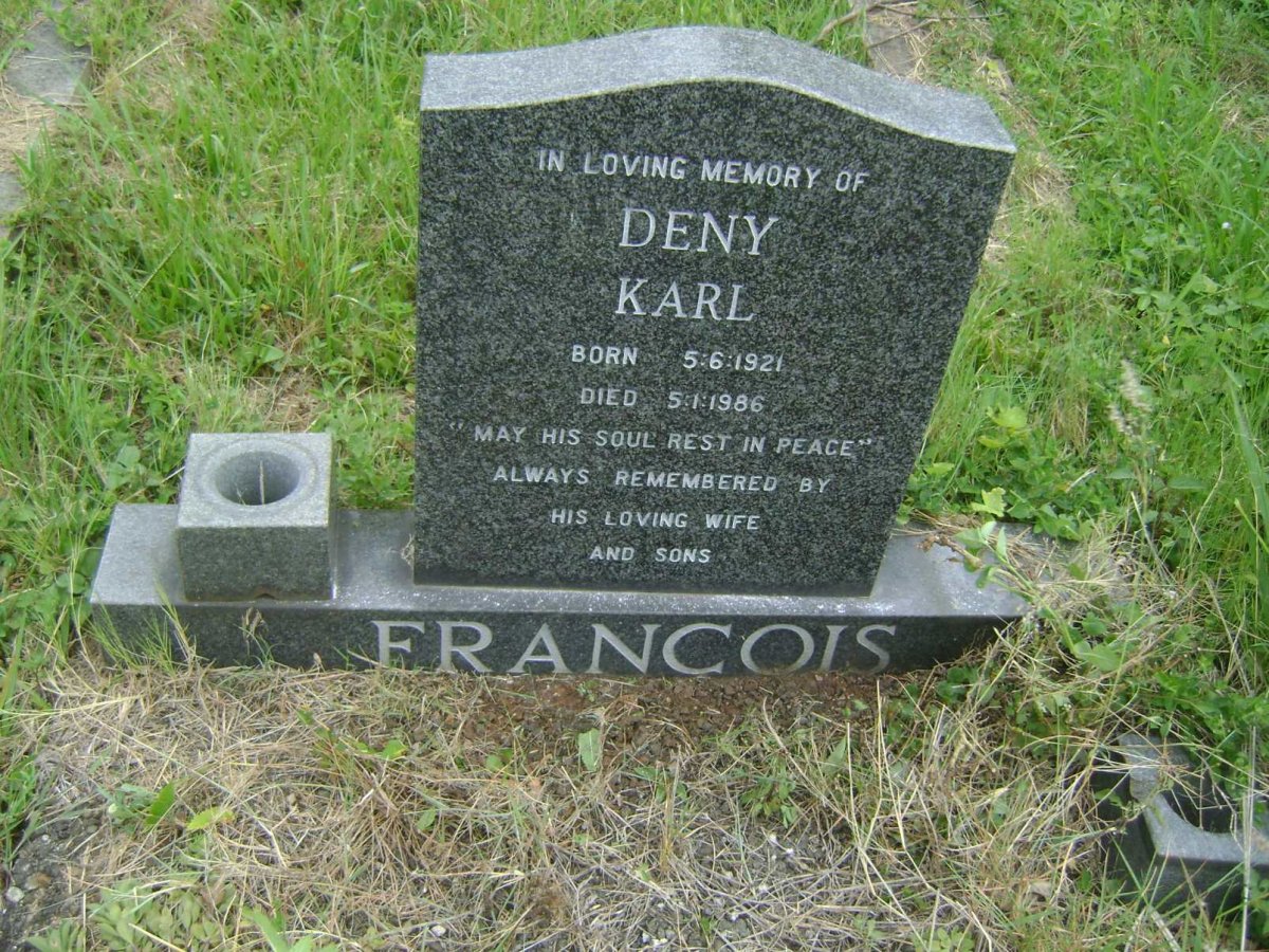 FRANCOIS Deny Karl 1921-1986
