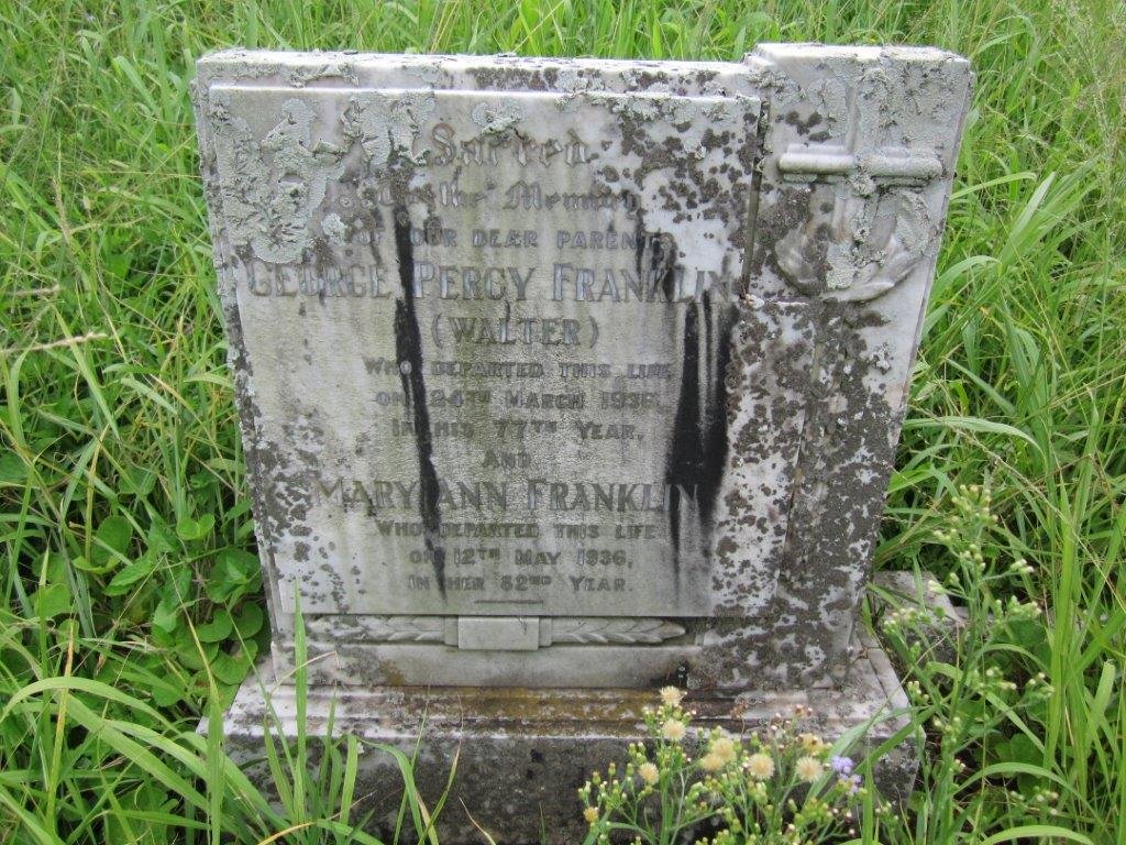 FRANKLIN George Percy -1936 &amp; Mary Ann -1936